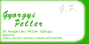 gyorgyi peller business card
